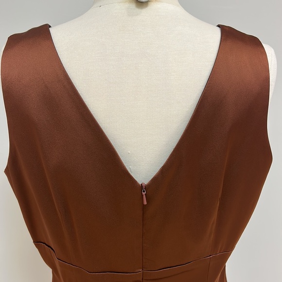 Donna Ricco New York Sleeveless Brown Dress, Size 12 - Picture 5 of 7